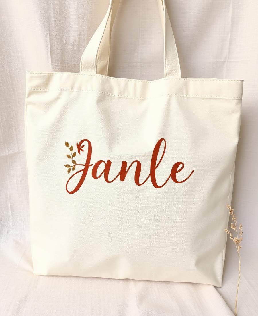 Custom Name hand-painted tote